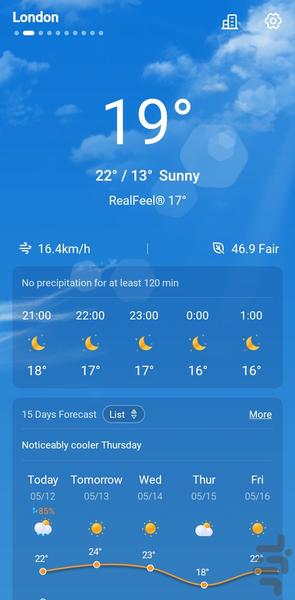 آب و هوای دقیق1404🌞❄️ - Image screenshot of android app
