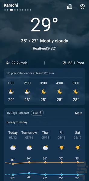 آب و هوای دقیق1404🌞❄️ - Image screenshot of android app