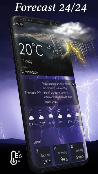 Weather Widgets - Live Weather - عکس برنامه موبایلی اندروید