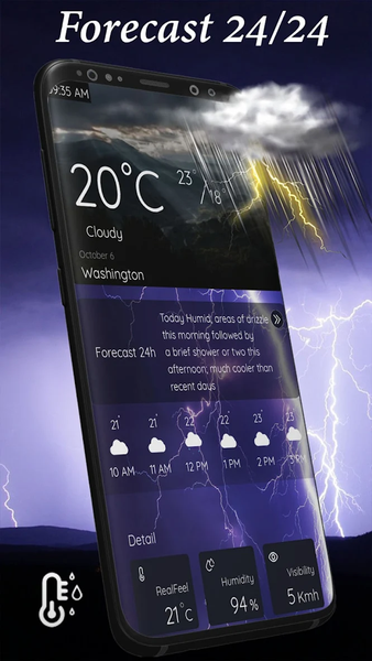 Weather Widgets - Live Weather - عکس برنامه موبایلی اندروید