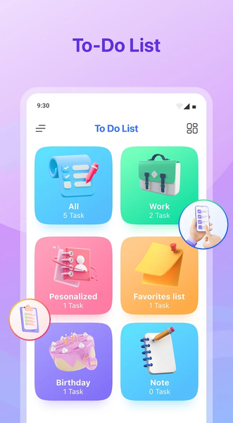 To Do List: Daily Task Planner - عکس برنامه موبایلی اندروید