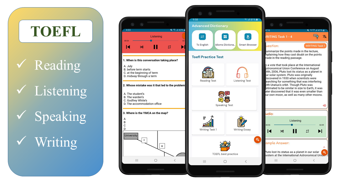 TOEFL Practice Test - Image screenshot of android app