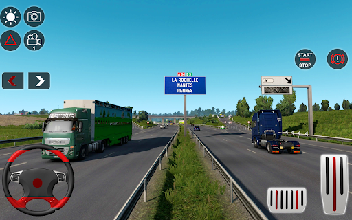Euro Truck Driving Games Sim - Gameplay image of android game