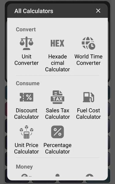 Calculator - Unit Converter - عکس برنامه موبایلی اندروید