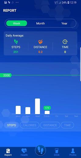 Pedometer - Step counter & calorie burning tracker - عکس برنامه موبایلی اندروید