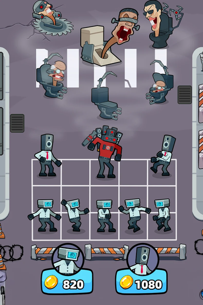 Merge War: Monster vs Cyberman - Gameplay image of android game