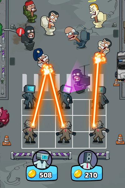 Merge War: Monster vs Cyberman - Gameplay image of android game
