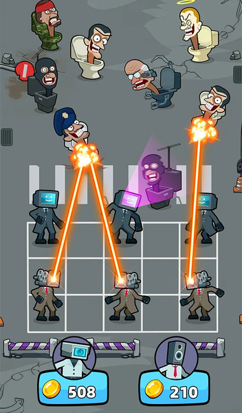 Merge War: Monster vs Cyberman - Gameplay image of android game