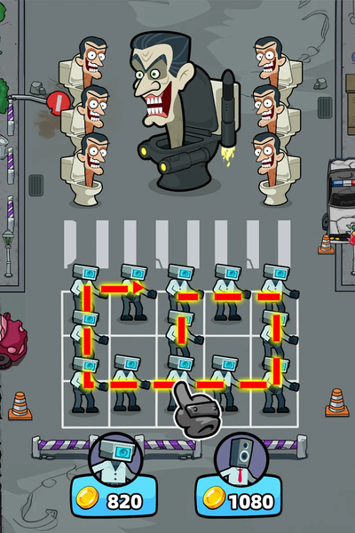 Merge War: Monster vs Cyberman - Gameplay image of android game