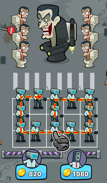 Merge War: Monster vs Cyberman - Gameplay image of android game