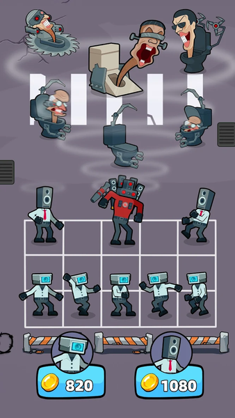 Merge War: Monster vs Cyberman - Gameplay image of android game