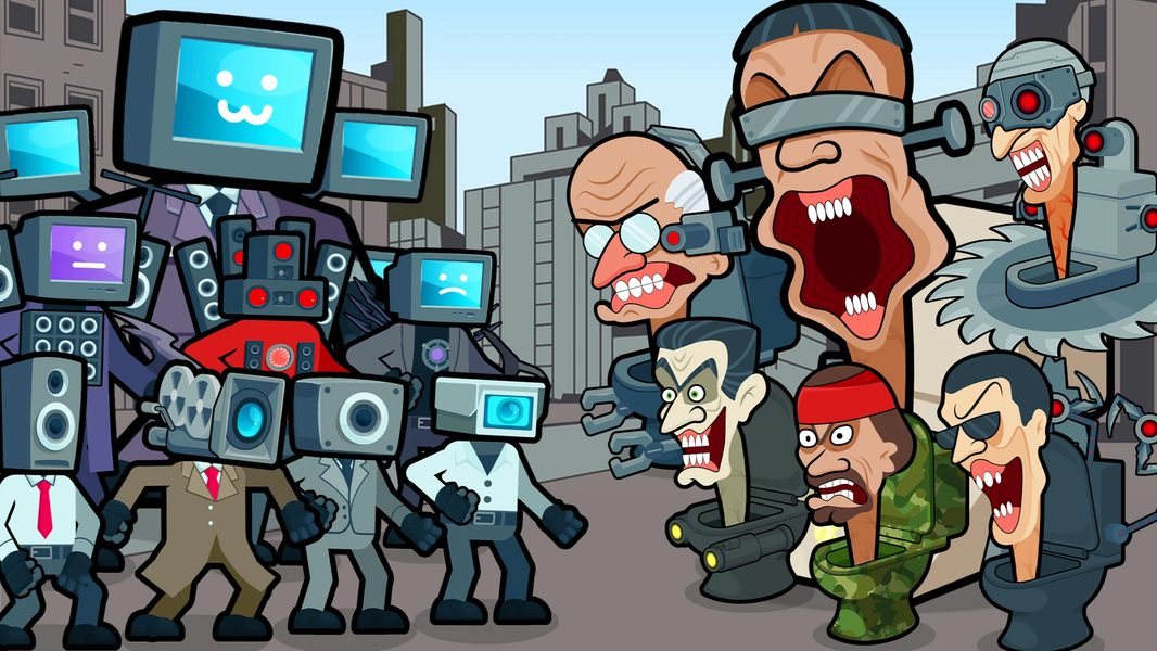 Merge War: Monster vs Cyberman - Gameplay image of android game