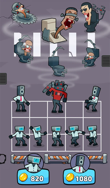 Merge War: Monster vs Cyberman - Gameplay image of android game