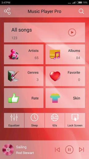 Music Player Pro - عکس برنامه موبایلی اندروید
