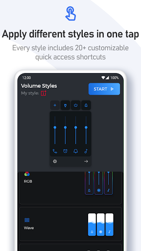 Volume Styles - Custom control - عکس برنامه موبایلی اندروید