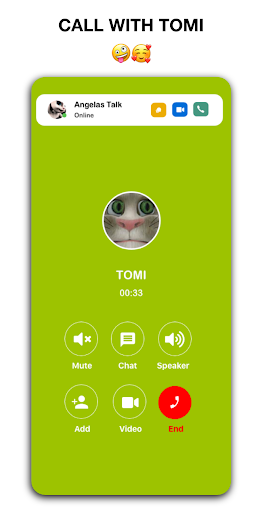 tom-cat📱Video Call+ talk and Chat Prank - Image screenshot of android app