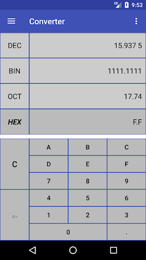 Binary Calculator - عکس برنامه موبایلی اندروید