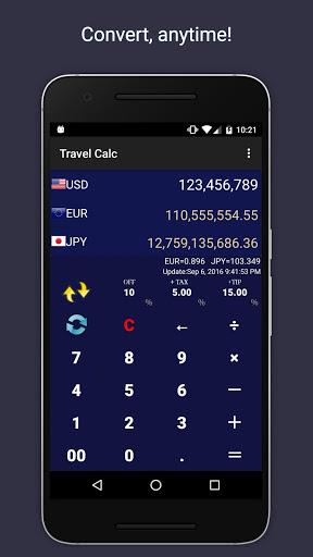 Travel Calculator - Image screenshot of android app