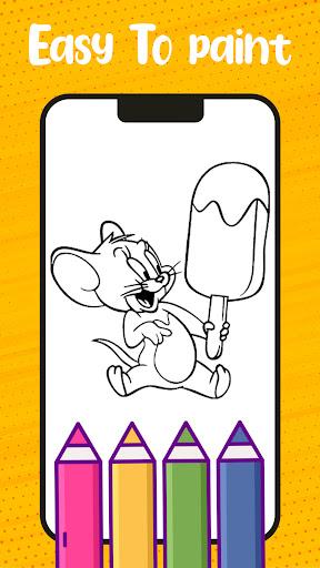 Tom and Mouse Coloring - عکس برنامه موبایلی اندروید