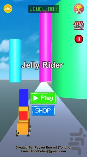 jelly rider - Gameplay image of android game