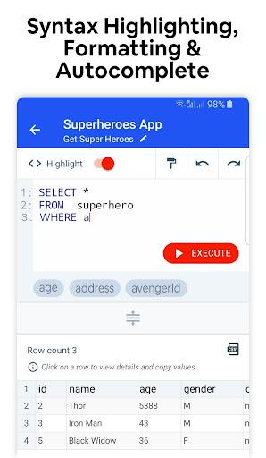 DB Client - Database Client For MySql & SQL Sever - Image screenshot of android app