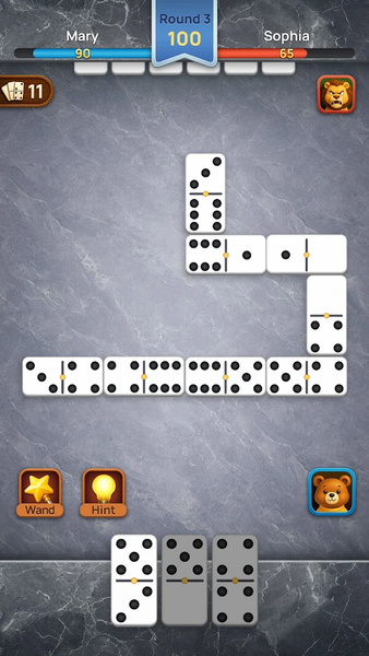 Dominoes - Classic Domino Game - Gameplay image of android game