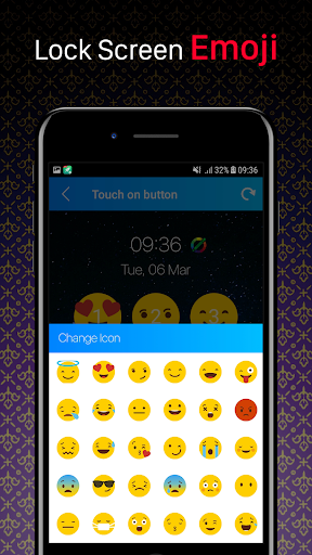 Emoji lock screen - عکس برنامه موبایلی اندروید