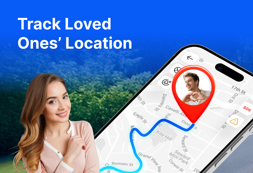 GPS Location & Phone Tracker - عکس برنامه موبایلی اندروید