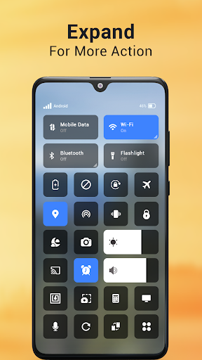 iOS Control Center - عکس برنامه موبایلی اندروید