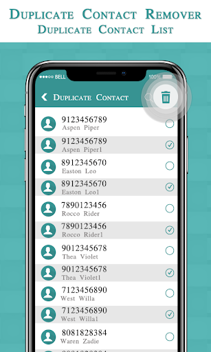 Duplicate Contact Remover : Delete Double Contact - عکس برنامه موبایلی اندروید