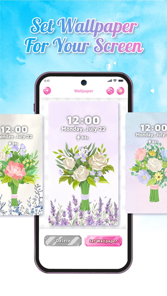 Flower Language Keyboard Theme - عکس برنامه موبایلی اندروید