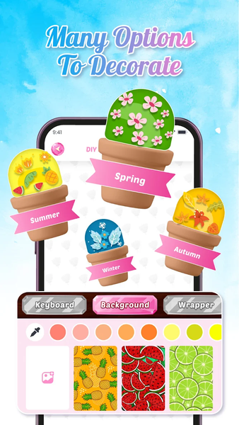 Flower Language Keyboard Theme - عکس برنامه موبایلی اندروید