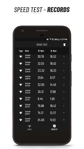 Speed Test - عکس برنامه موبایلی اندروید