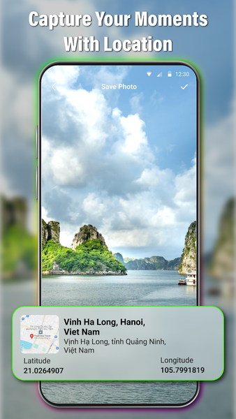 GPS Camera & Time Stamp - عکس برنامه موبایلی اندروید