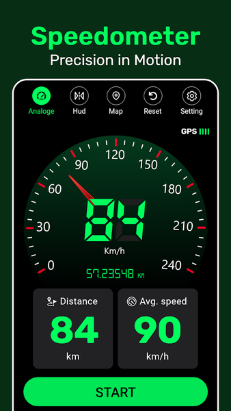 Easy GPS Speedometer Odometer - عکس برنامه موبایلی اندروید