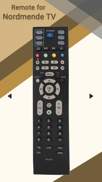 Remote for Nordmende TV - Image screenshot of android app