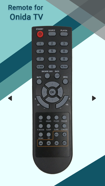 Remote for Onida TV - Image screenshot of android app