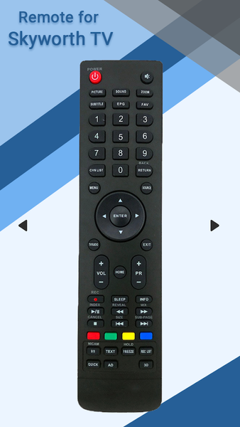 Remote for Skyworth TV - عکس برنامه موبایلی اندروید