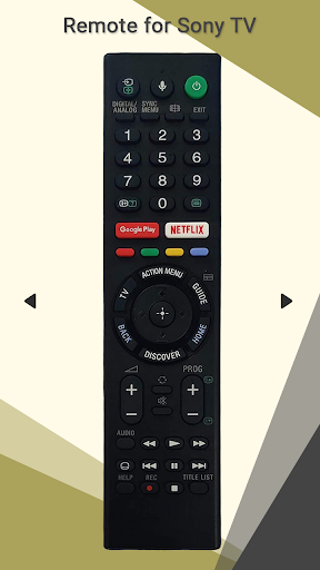 Remote for Sony TV - عکس برنامه موبایلی اندروید