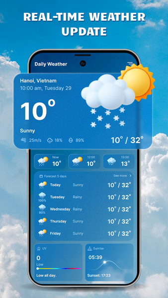 Weather Tracker: Daily Weather - Image screenshot of android app