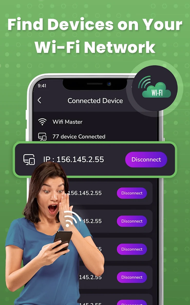 WiFi Scan - Show Wi-Fi App - عکس برنامه موبایلی اندروید