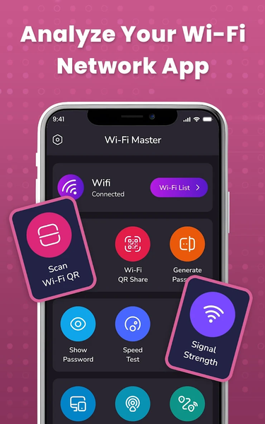 WiFi Scan - Show Wi-Fi App - عکس برنامه موبایلی اندروید