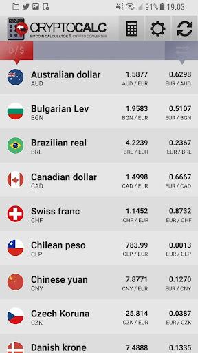 Bitcoin & Crypto Calculator - Image screenshot of android app