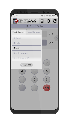 Bitcoin & Crypto Calculator - Image screenshot of android app