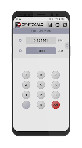 Bitcoin & Crypto Calculator - Image screenshot of android app