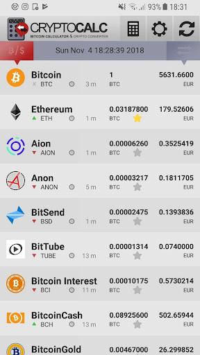 Bitcoin & Crypto Calculator - Image screenshot of android app