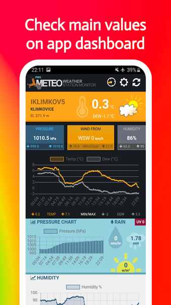 Personal Weather Station (PWS) - Image screenshot of android app