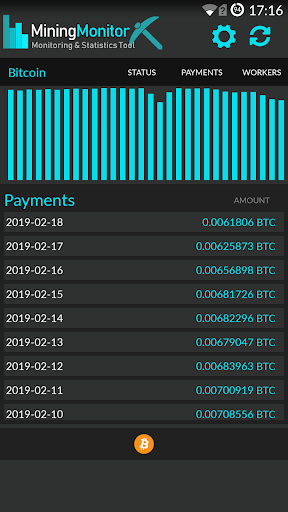 Mining Monitor 4 F2pool - Image screenshot of android app