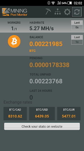 Mining Monitor 4 Zpool - Image screenshot of android app