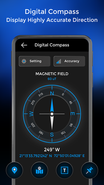 Smart Compass for Android - عکس برنامه موبایلی اندروید